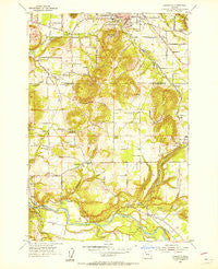 Damascus Oregon Historical topographic map, 1:24000 scale, 7.5 X 7.5 Minute, Year 1954