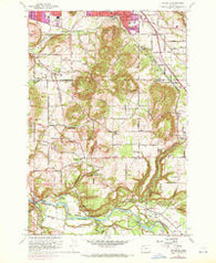 Damascus Oregon Historical topographic map, 1:24000 scale, 7.5 X 7.5 Minute, Year 1961