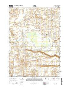 Danner Oregon Current topographic map, 1:24000 scale, 7.5 X 7.5 Minute, Year 2014