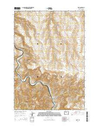 Dant Oregon Current topographic map, 1:24000 scale, 7.5 X 7.5 Minute, Year 2014