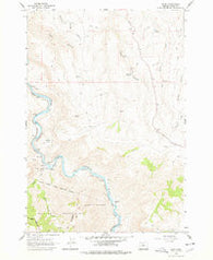 Dant Oregon Historical topographic map, 1:24000 scale, 7.5 X 7.5 Minute, Year 1962