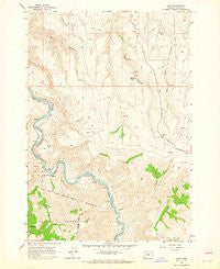Dant Oregon Historical topographic map, 1:24000 scale, 7.5 X 7.5 Minute, Year 1962