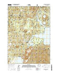 Davis Mountain Oregon Current topographic map, 1:24000 scale, 7.5 X 7.5 Minute, Year 2014