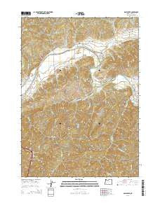 Days Creek Oregon Current topographic map, 1:24000 scale, 7.5 X 7.5 Minute, Year 2014