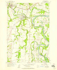 Dayton Oregon Historical topographic map, 1:24000 scale, 7.5 X 7.5 Minute, Year 1957