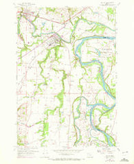Dayton Oregon Historical topographic map, 1:24000 scale, 7.5 X 7.5 Minute, Year 1957