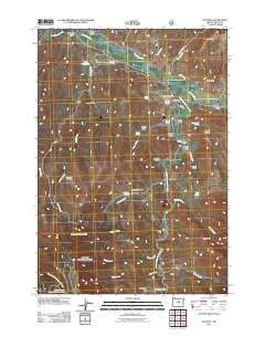 Dayville Oregon Historical topographic map, 1:24000 scale, 7.5 X 7.5 Minute, Year 2011