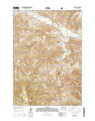 Dayville Oregon Current topographic map, 1:24000 scale, 7.5 X 7.5 Minute, Year 2014