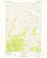 Dayville Oregon Historical topographic map, 1:24000 scale, 7.5 X 7.5 Minute, Year 1972