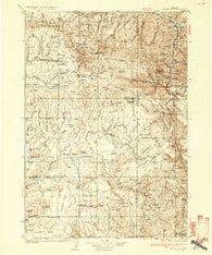 Dayville Oregon Historical topographic map, 1:125000 scale, 30 X 30 Minute, Year 1936