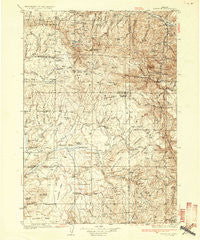 Dayville Oregon Historical topographic map, 1:125000 scale, 30 X 30 Minute, Year 1936