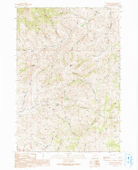 De Bord Peaks Oregon Historical topographic map, 1:24000 scale, 7.5 X 7.5 Minute, Year 1990