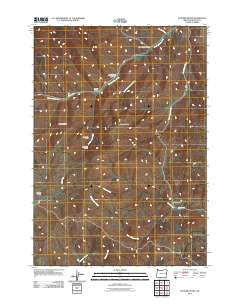 De Bord Peaks Oregon Historical topographic map, 1:24000 scale, 7.5 X 7.5 Minute, Year 2011