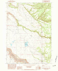 Deacon Crossing Oregon Historical topographic map, 1:24000 scale, 7.5 X 7.5 Minute, Year 1982