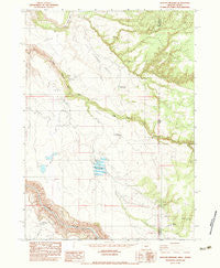 Deacon Crossing Oregon Historical topographic map, 1:24000 scale, 7.5 X 7.5 Minute, Year 1982