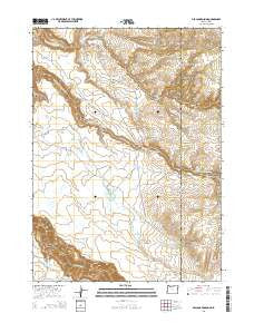 Deacon Crossing Oregon Current topographic map, 1:24000 scale, 7.5 X 7.5 Minute, Year 2014