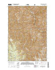 Deadhorse Ridge Oregon Current topographic map, 1:24000 scale, 7.5 X 7.5 Minute, Year 2014
