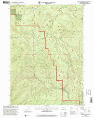 Deadman Mountain Oregon Historical topographic map, 1:24000 scale, 7.5 X 7.5 Minute, Year 1998