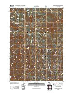 Deadman Mountain Oregon Historical topographic map, 1:24000 scale, 7.5 X 7.5 Minute, Year 2011