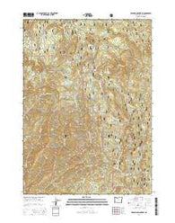 Deadman Mountain Oregon Current topographic map, 1:24000 scale, 7.5 X 7.5 Minute, Year 2014