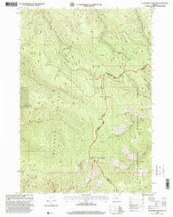Deardorff Mountain Oregon Historical topographic map, 1:24000 scale, 7.5 X 7.5 Minute, Year 1998