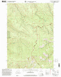 Deardorff Mountain Oregon Historical topographic map, 1:24000 scale, 7.5 X 7.5 Minute, Year 1998