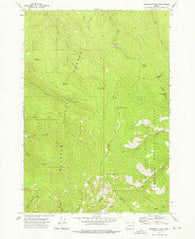 Deardorff Mtn Oregon Historical topographic map, 1:24000 scale, 7.5 X 7.5 Minute, Year 1972