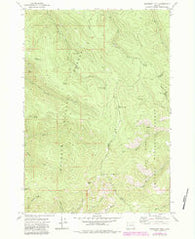 Deardorff Mtn Oregon Historical topographic map, 1:24000 scale, 7.5 X 7.5 Minute, Year 1972