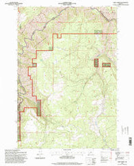 Deep Creek Oregon Historical topographic map, 1:24000 scale, 7.5 X 7.5 Minute, Year 1995