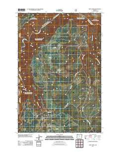 Deep Creek Oregon Historical topographic map, 1:24000 scale, 7.5 X 7.5 Minute, Year 2011