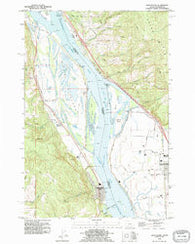 Deer Island Oregon Historical topographic map, 1:24000 scale, 7.5 X 7.5 Minute, Year 1990