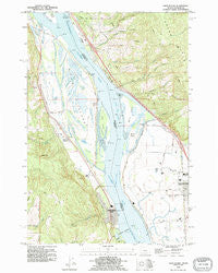 Deer Island Oregon Historical topographic map, 1:24000 scale, 7.5 X 7.5 Minute, Year 1990