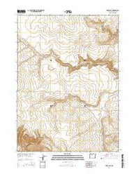Deer Flat Oregon Current topographic map, 1:24000 scale, 7.5 X 7.5 Minute, Year 2014