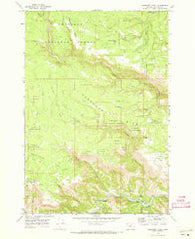 Deerhorn Creek Oregon Historical topographic map, 1:24000 scale, 7.5 X 7.5 Minute, Year 1969