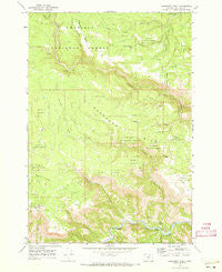 Deerhorn Creek Oregon Historical topographic map, 1:24000 scale, 7.5 X 7.5 Minute, Year 1969