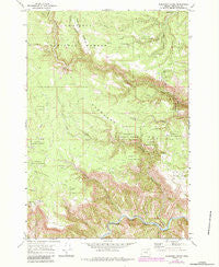 Deerhorn Creek Oregon Historical topographic map, 1:24000 scale, 7.5 X 7.5 Minute, Year 1969