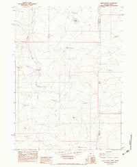 Defeat Butte Oregon Historical topographic map, 1:24000 scale, 7.5 X 7.5 Minute, Year 1982