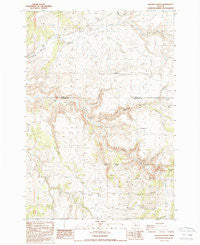 Degner Canyon Oregon Historical topographic map, 1:24000 scale, 7.5 X 7.5 Minute, Year 1987