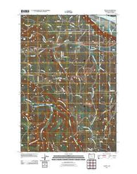 Delena Oregon Historical topographic map, 1:24000 scale, 7.5 X 7.5 Minute, Year 2011