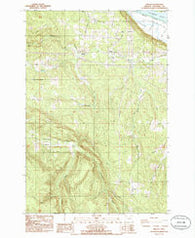 Delena Oregon Historical topographic map, 1:24000 scale, 7.5 X 7.5 Minute, Year 1985