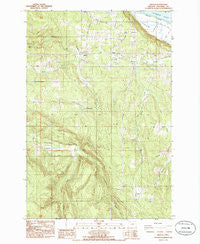 Delena Oregon Historical topographic map, 1:24000 scale, 7.5 X 7.5 Minute, Year 1985