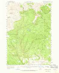 Delintment Lake Oregon Historical topographic map, 1:62500 scale, 15 X 15 Minute, Year 1961