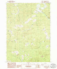 Dement Creek Oregon Historical topographic map, 1:24000 scale, 7.5 X 7.5 Minute, Year 1986