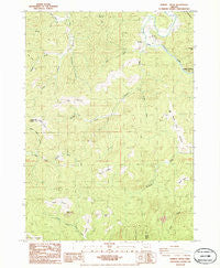 Dement Creek Oregon Historical topographic map, 1:24000 scale, 7.5 X 7.5 Minute, Year 1986