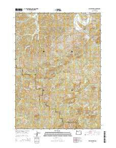 Dement Creek Oregon Current topographic map, 1:24000 scale, 7.5 X 7.5 Minute, Year 2014