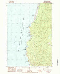 Depoe Bay Oregon Historical topographic map, 1:24000 scale, 7.5 X 7.5 Minute, Year 1984