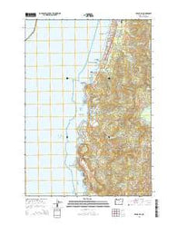 Depoe Bay Oregon Current topographic map, 1:24000 scale, 7.5 X 7.5 Minute, Year 2014