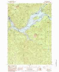 Detroit Oregon Historical topographic map, 1:24000 scale, 7.5 X 7.5 Minute, Year 1985