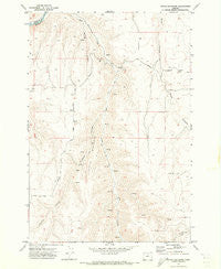 Devils Backbone Oregon Historical topographic map, 1:24000 scale, 7.5 X 7.5 Minute, Year 1970