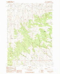 Devils Heel Oregon Historical topographic map, 1:24000 scale, 7.5 X 7.5 Minute, Year 1990